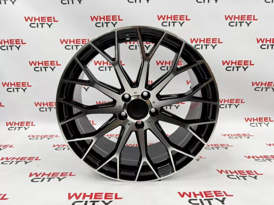 19" Mercedes 11 Spoke AMG Style Black Polished Alloys