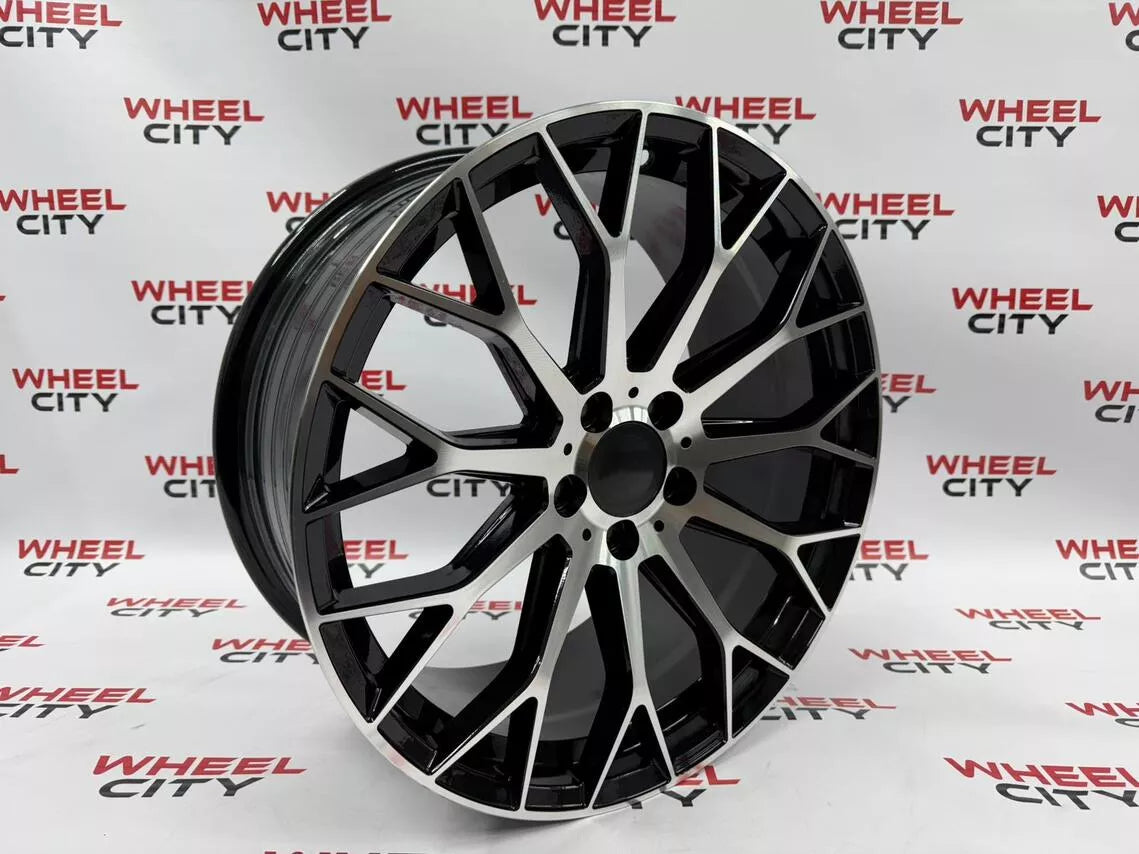 20" Mercedes 11 Spoke AMG Style Black Polished Alloys