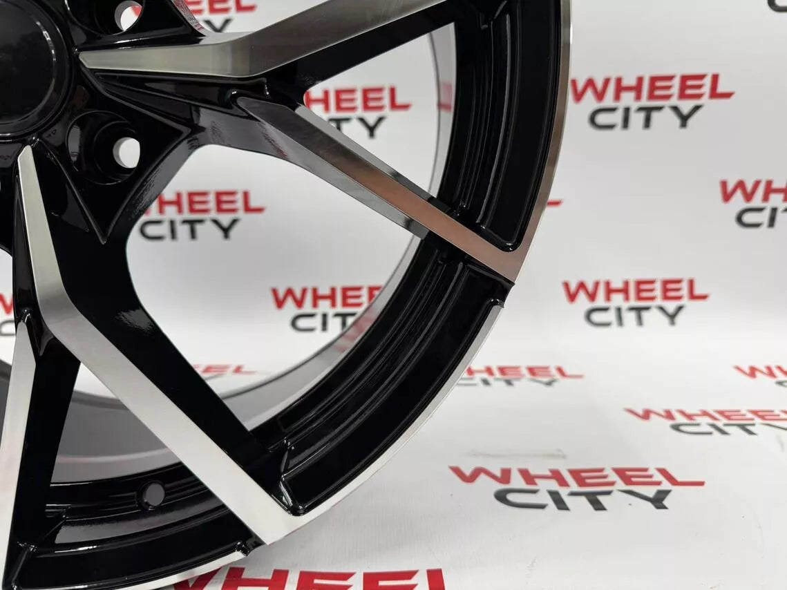 18" VW Estoril Black Polished Alloys