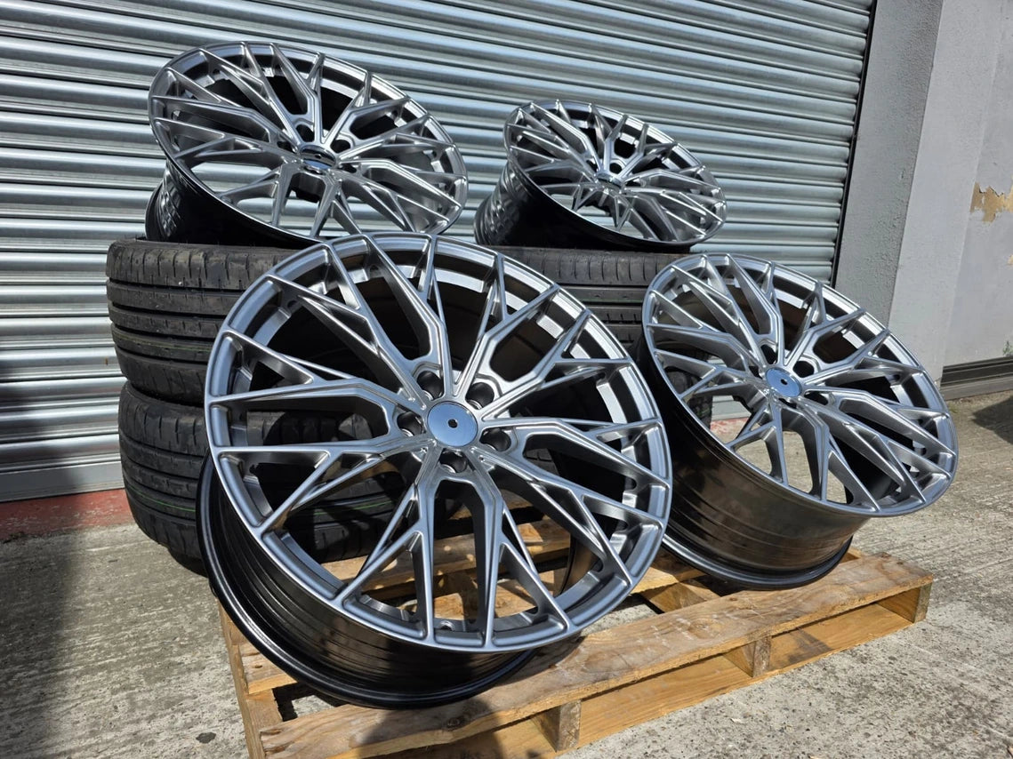 20" Audi WC3 Hyper Black Alloys