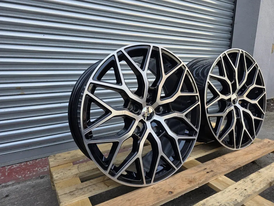 18" Ford Transit WC1 Black Polished Alloy Wheels