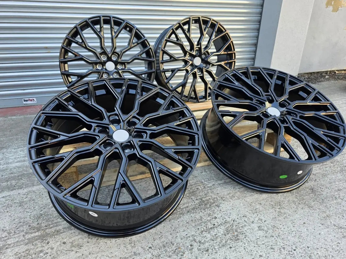 20" VW Transporter T7 WC2 Gloss Black Alloy Wheels 6X120