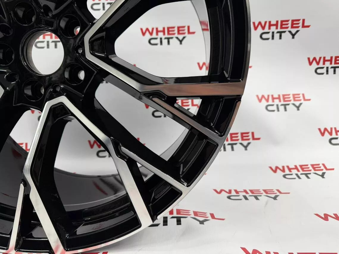 22" 809m BMW Style Black Polished Alloys