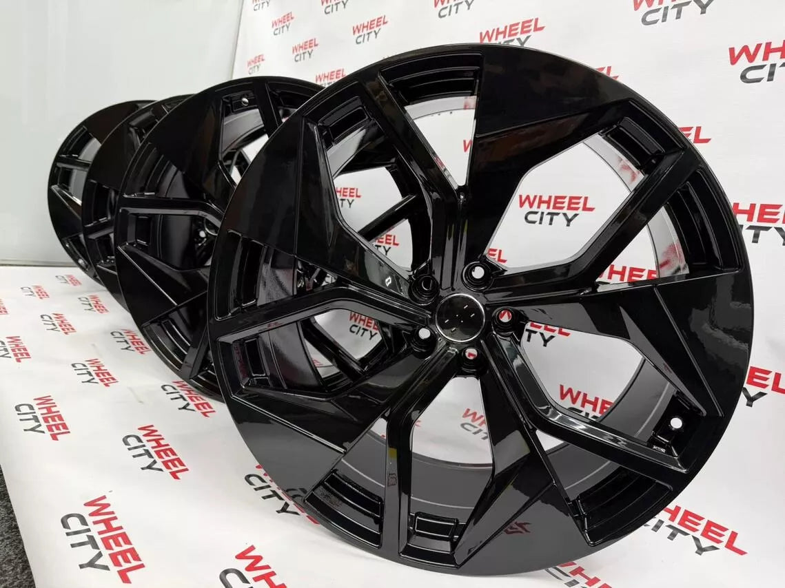 22" Audi Q8 Style Gloss Black Alloys