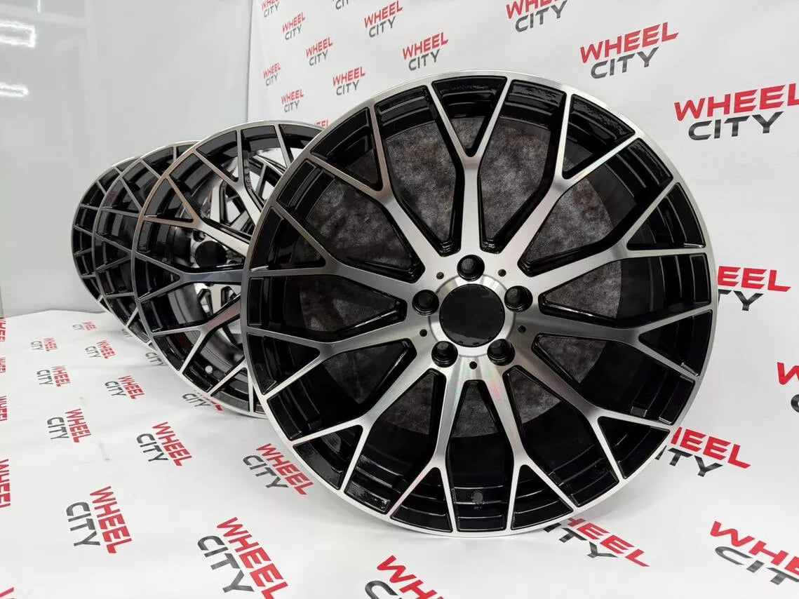 20" Mercedes 11 Spoke AMG Style  Black Polished Alloys