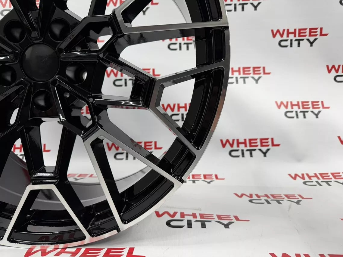 20" BMW 827m Style Black Polished Alloys