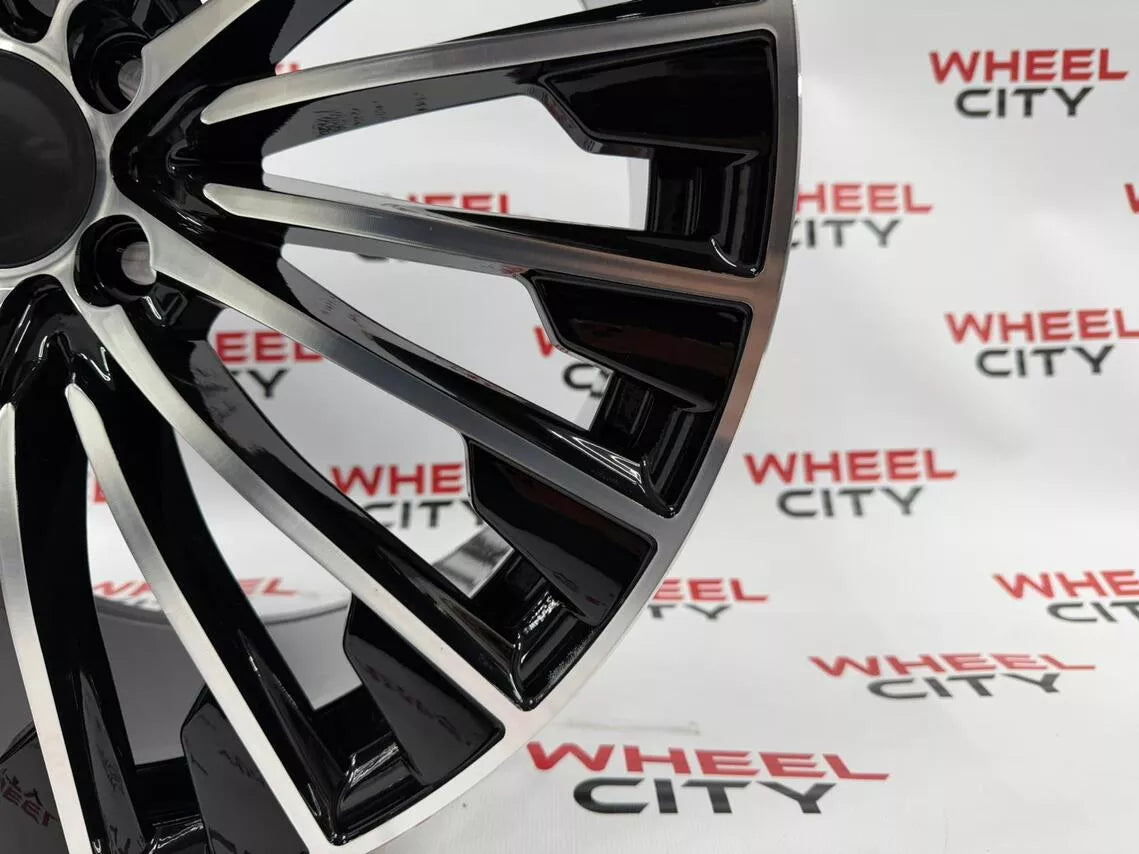 20" Mercedes New Turbine Style Black Polished