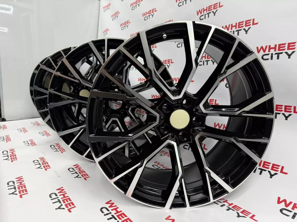 22" 809m BMW Style Black Polished Alloys
