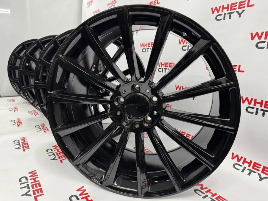 19" Mercedes Gloss Black Turbine Style