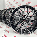 20" BMW 1000m Style Black Polished Alloys
