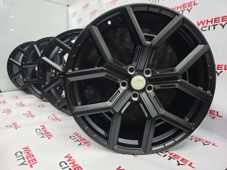 22" Land Rover/ Range Rover Style Satin Black Alloy Wheels
