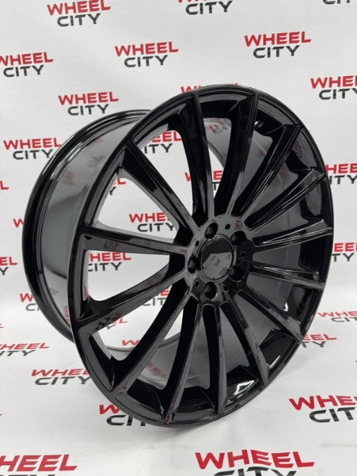 19" Mercedes Gloss Black Turbine Style