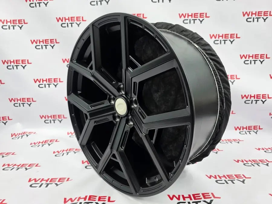 22" Land Rover/ Range Rover Style Satin Black Alloy Wheels