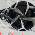 18" VW 5 Spoke Black Polished Alloys