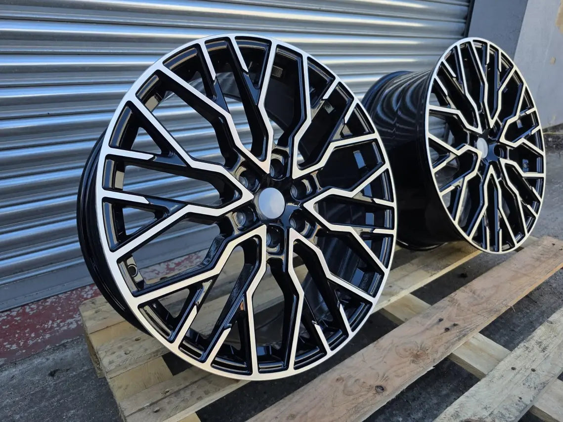 20" New Ford Transit WC2 Black Polished Alloy Wheels 6x120