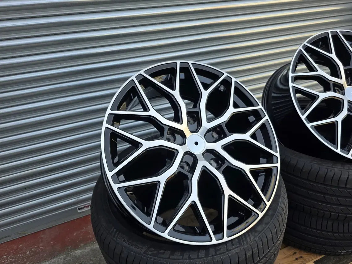 20" Ford Transit WC1 Black Polished Alloy Wheels