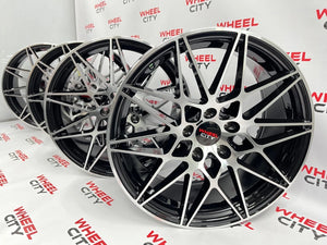 19" BMW 666m Style Black Polished Alloys