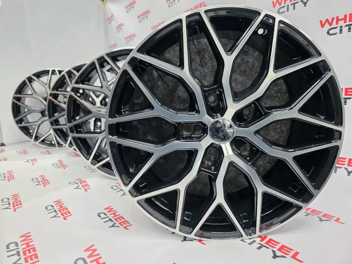 18" Ford Transit WC1 Black Polished Alloy Wheels