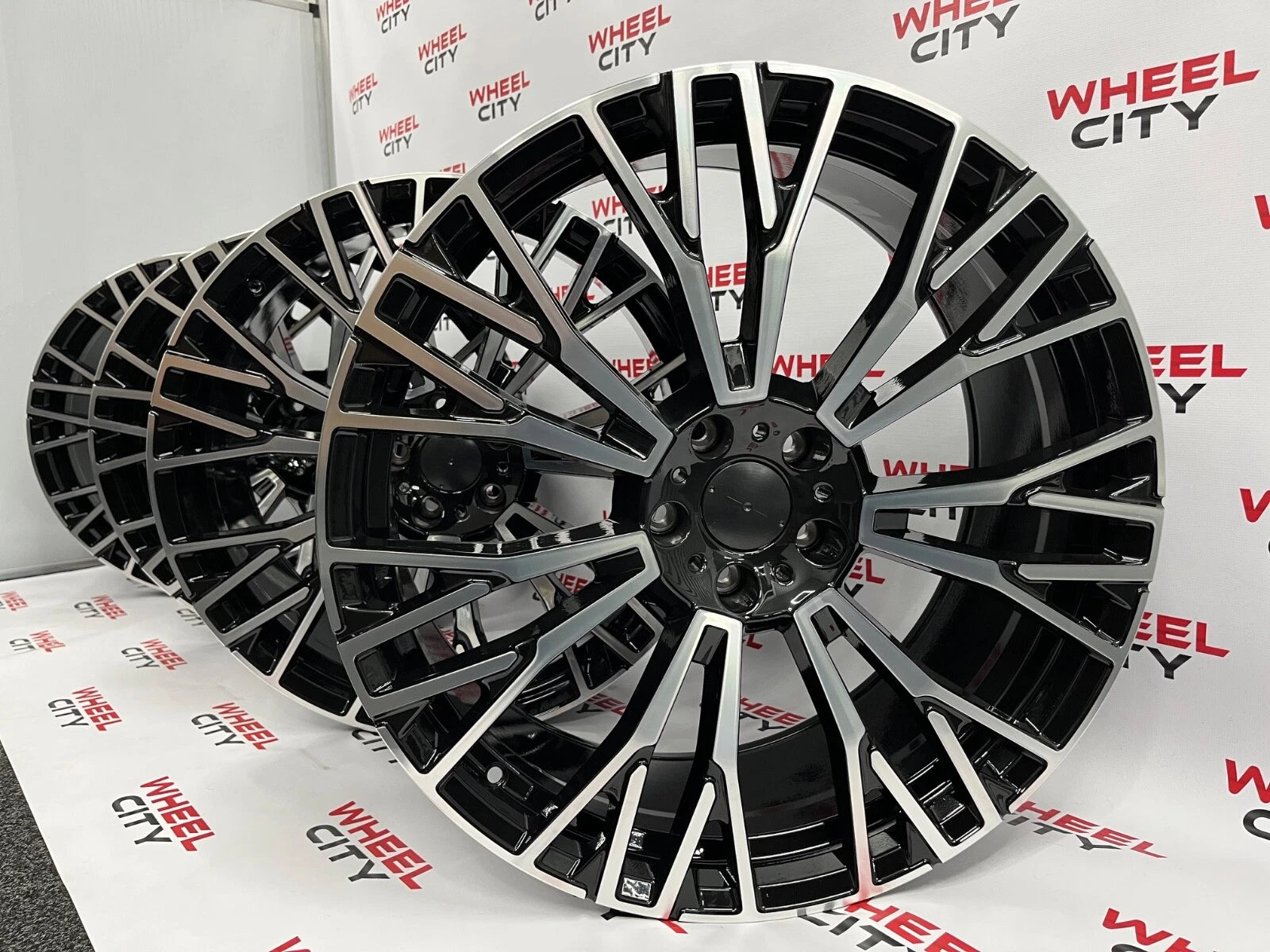 22" 745m BMW Style Black Polished Alloys